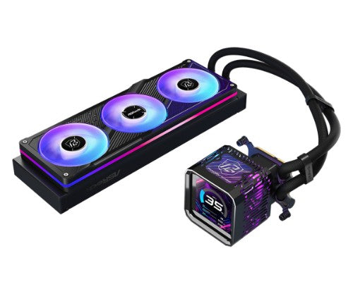 Asrock Phantom Gaming 360 LCD Processor Liquid cooling kit 12 cm Black