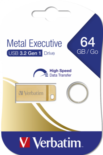Verbatim Metal Executive - USB 3.0 Drive 64 GB - Gold