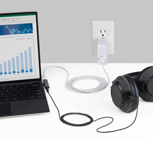 StarTech.com USB C Audio & Charge Adapter - USB-C Audio Adapter w/ 3.5mm TRRS Headphone/Headset Jack and 60W USB Type-C Power Delivery Pass-through Charger - For USB-C Phone/Tablet/Laptop