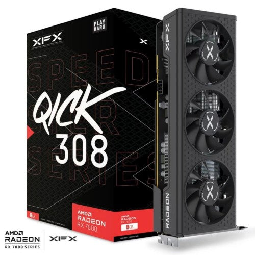 XFX RX-76PQICKBY graphics card AMD Radeon RX 7600 8 GB GDDR6