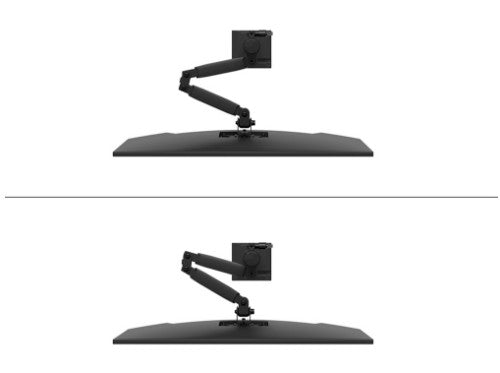 Neomounts DS60-600BL1 Monitor arm 10-32" - Quick-fix - 180°-stop