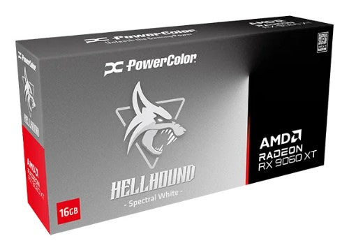 PowerColor Hellhound Radeon RX 9060 XT Spectral White AMD 16 GB GDDR6