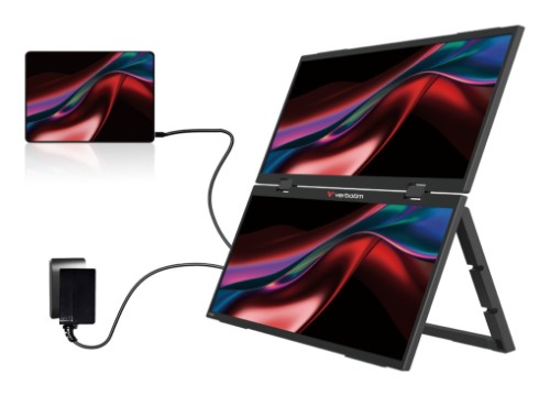 Verbatim Portable 15.6" FHD Dual Monitor Essentials