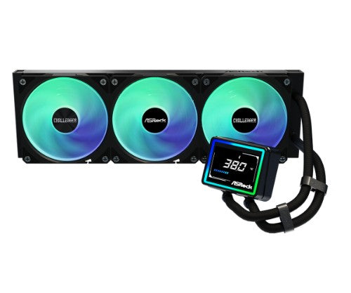 Asrock Challenger 360 Digital Processor Liquid cooling kit 12 cm Black