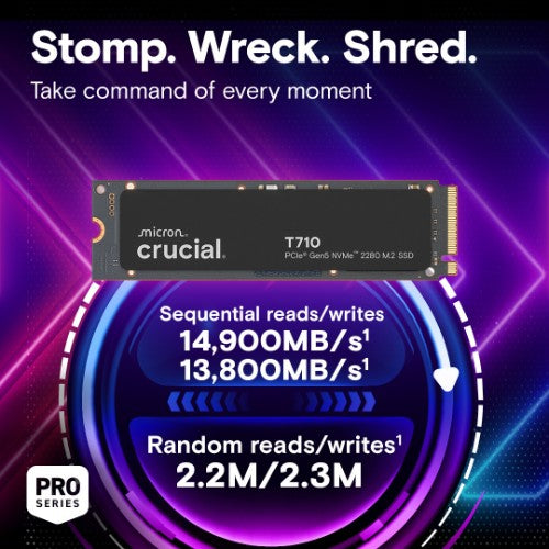 Crucial T710 1 TB M.2 PCI Express 5.0 NVMe