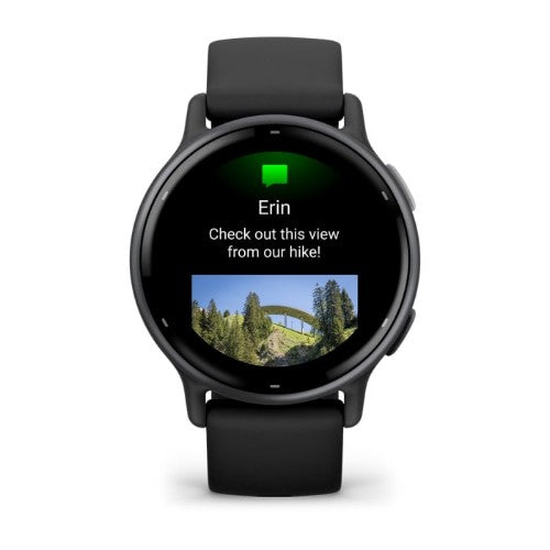 Garmin Vivoactive 5 3.05 cm (1.2") AMOLED 42 mm Digital 390 x 390 pixels Touchscreen Black Wi-Fi GPS (satellite)