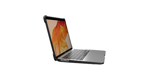 MAXCases Extreme Shell-L for MacBook Air 13.6" (2022 M2) & MacBook Air 13.6 M3 (A3113) & MacBook Air 13.6" M4 (2025) (Black/Clear)