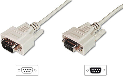Digitus Data transfer extension cable, D-Sub9/St - D-Sub9/Bu