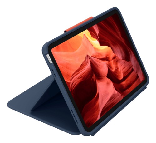 Logitech Rugged Combo 4 Touch QWERTZ German Smart Connector Blue