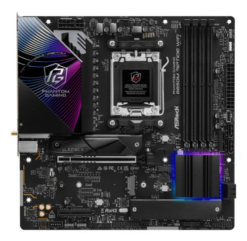 Asrock Phantom Gaming B850M Riptide WiFi AMD B850 Socket AM5 micro ATX