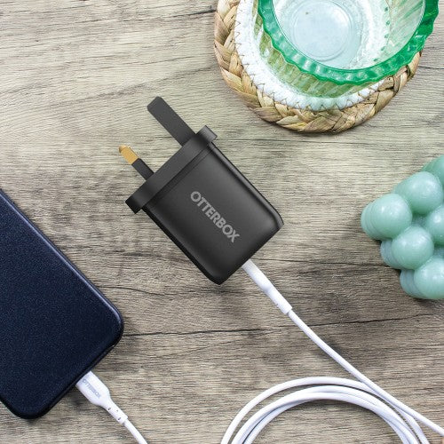 OtterBox Standard UK Wall Charger 65W - 1X USB-C 45W + 1X USB-C 20W USB-PD