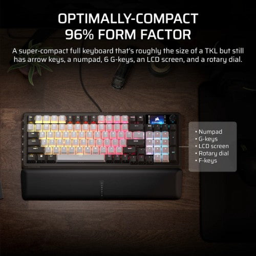 Corsair CH-91E921E-UK keyboard Gaming USB QWERTY UK English Black, White