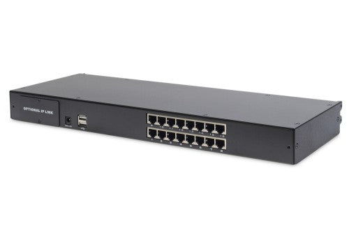 Digitus 19" LCD KVM Console, 16-Port Cat 5, US Keyboard