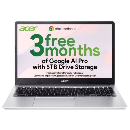 Acer Chromebook 315 CB315-4HT - Intel Celeron N4500 8GB 128GB eMMC 15.6" Full HD Touchscreen Chrome OS Silver
