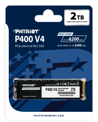 Patriot Memory P400 V4 2 TB M.2 PCI Express 4.0 NVMe