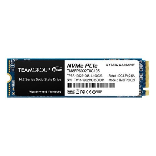 Team Group MP33 2 TB M.2 PCI Express 3.0 NVMe 3D NAND