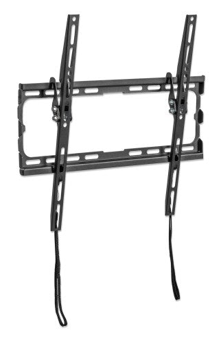 Manhattan Wall Mount for TV & Monitors (Tiltable), For screens 32" to 55", VESA compatability: all between 200x200mm and 400x400mm - check the dimensions of the four mounting holes on back of screen to ensure it fits, Max 35kg, Black, Bracket
