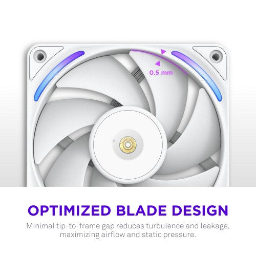 NZXT F240X Computer case Fan 12 cm White 1 pc(s)