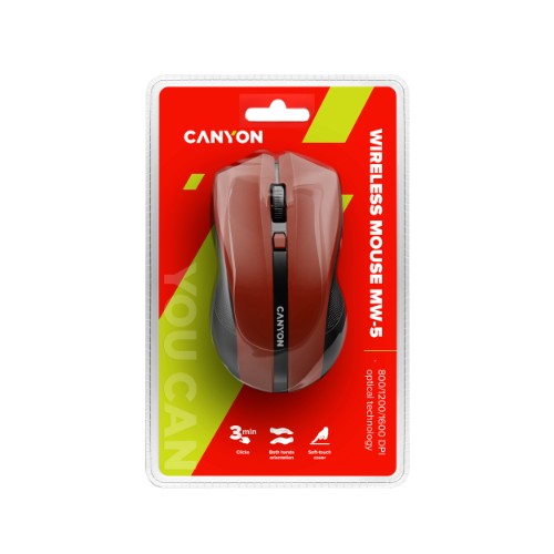 Canyon CNE-CMSW05R mouse RF Wireless Optical 1600 DPI