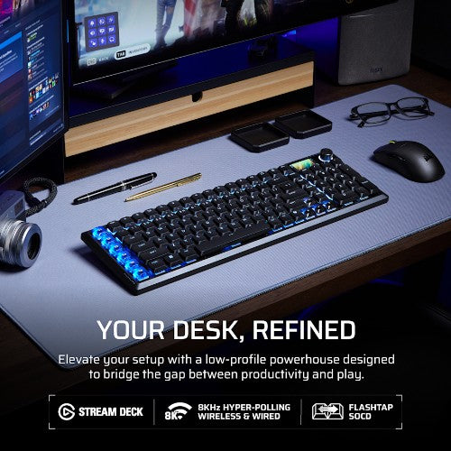 Corsair VANGUARD AIR 99 keyboard Gaming RF Wireless + USB QWERTY UK English Black