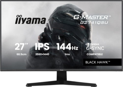 iiyama G-MASTER G2741QSU-B1 computer monitor 68.6 cm (27") 2560 x 1440 pixels 4K Ultra HD QLED Black