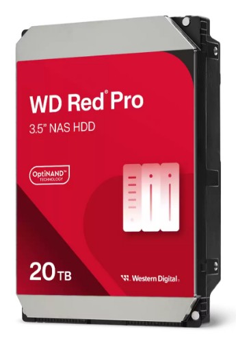 Western Digital Red Pro WD202KFGX internal hard drive 20 TB 7200 RPM 512 MB 3.5" Serial ATA III