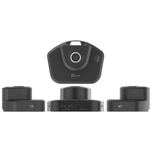 j5create JTSA301 Ergonomic Monitor Mount with Dock, Black