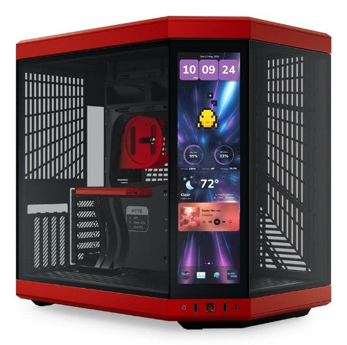 HYTE Y70 Touch Infinite Midi Tower Black, Cherry colour
