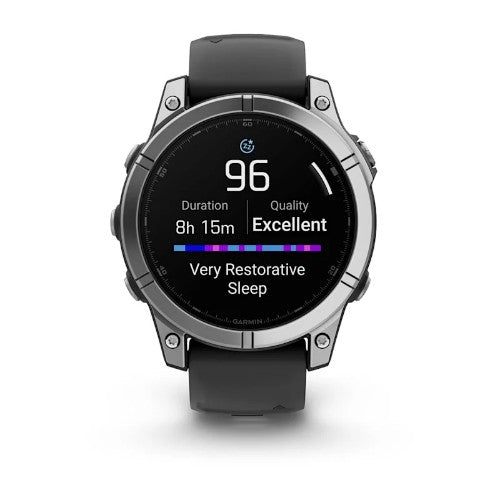Garmin Fenix E 3.3 cm (1.3") AMOLED 47 mm Digital 416 x 416 pixels Touchscreen Stainless steel Wi-Fi GPS (satellite)