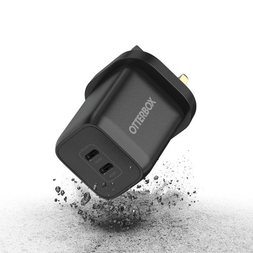 OtterBox Standard UK Wall Charger 65W - 1X USB-C 45W + 1X USB-C 20W USB-PD