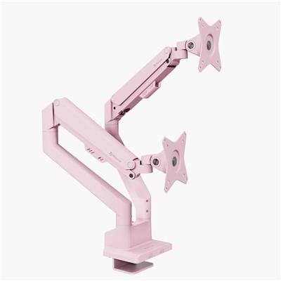 Arozzi AZ-ALZARE-NEO-DUO-PNK monitor mount / stand 81.3 cm (32") Desk Pink