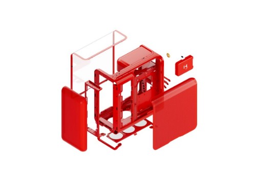 HYTE X50 MID TOWER CASE CHERRY