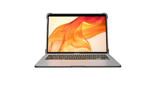 MAXCases Extreme Shell-L for MacBook Air 13.6" (2022 M2) & MacBook Air 13.6 M3 (A3113) & MacBook Air 13.6" M4 (2025) (Black/Clear)