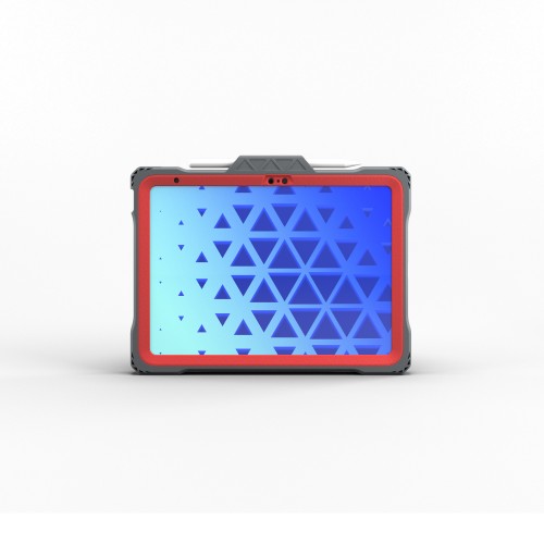 MAXCases Shield Extreme-X2 for iPad 10 & 11th gen (2022) (Red Bezel-Gray Case)