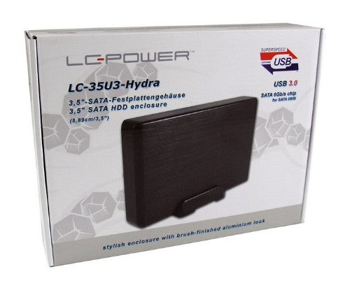LC-Power LC-35U3-HYDRA storage drive enclosure HDD enclosure Black 3.5"