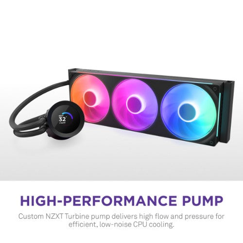 NZXT Kraken Plus 360 RGB Processor All-in-one liquid cooler Black 1 pc(s)