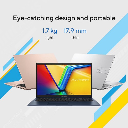 ASUS Vivobook 15 X1504VA-NJ1618W Intel® Core™ i5 i5-1334U Laptop 39.6 cm (15.6") Full HD 8 GB DDR4-SDRAM 512 GB SSD Wi-Fi 6 (802.11ax) Windows 11 Home Silver