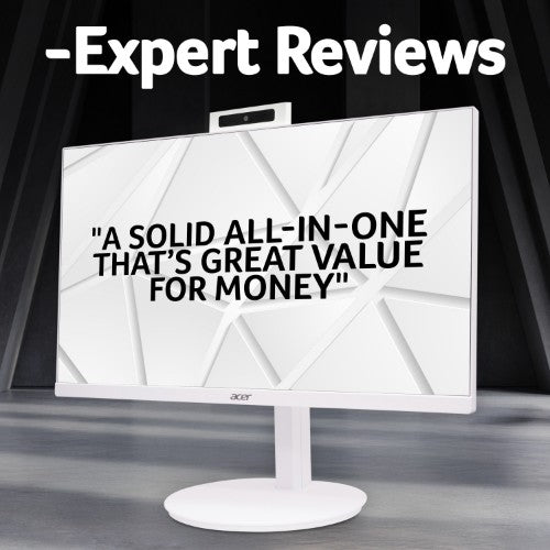 Acer Aspire C27-A All-in-One Desktop - Intel Core i5-13420H, 8GB, 1TB SSD, Integrated Graphics, 27" Full HD, Windows 11, White