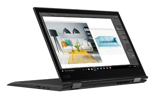 T1A Lenovo ThinkPad X1 Yoga (3rd Gen) Refurbished Intel® Core™ i7 i7-8650U Hybrid (2-in-1) 35.6 cm (14") Touchscreen Full HD 16 GB LPDDR3-SDRAM 512 GB SSD Wi-Fi 6 (802.11ax) Windows 11 Pro German Black