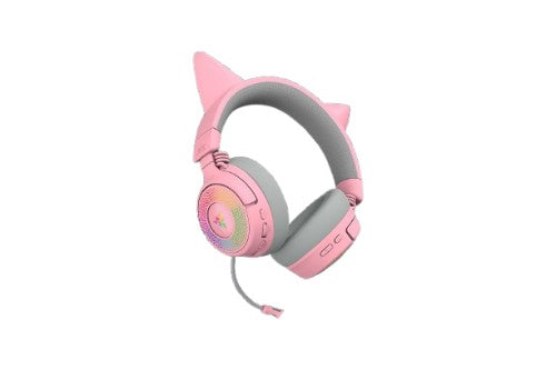 Razer Kraken Kitty V3 Pro - Quartz Headset Wired & Wireless Head-band Gaming USB Type-A Bluetooth Rose
