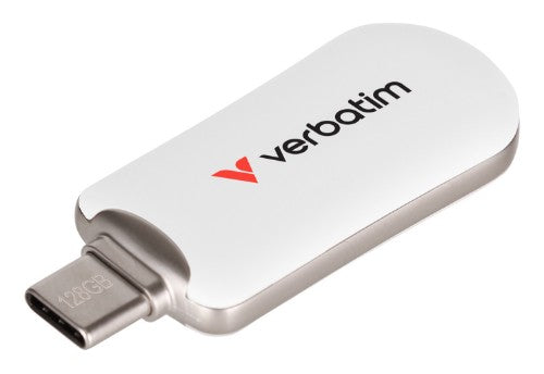 Verbatim Plectra USB-C Flash Drive White 128GB