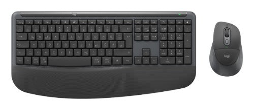 Logitech Signature Comfort Plus Combo MK880 for Business keyboard Mouse included Universal USB + Bluetooth QWERTZ German Graphite