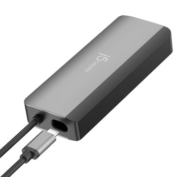 j5create JCD362 Flexible Ports USB-C® 4K144 HDMI™ Hub - Slim 8 in 1, Black/Grey