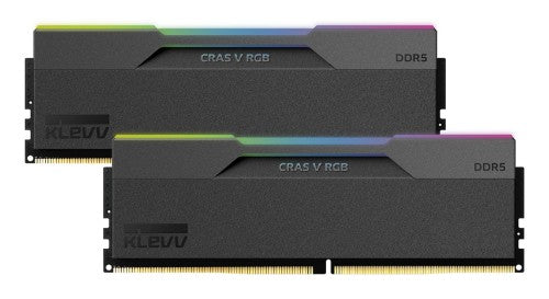 Klevv 32GB (2X16GB) 6000MHz CL30 DDR5 GAMING RAM MODULE 30-36-36-76 1.35V CRAS V RGB KIT