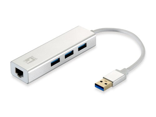 LevelOne Gigabit USB Network Adapter, USB Hub