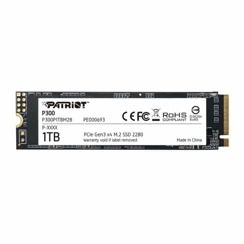 Patriot Memory P300 1.02 TB M.2 PCI Express 3.0 NVMe 3D NAND