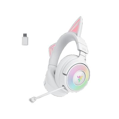 Razer Kraken Kitty V3 Pro - White Headset Wired & Wireless Head-band Gaming USB Type-A Bluetooth