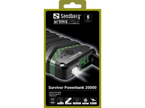 Sandberg Survivor Powerbank 20000