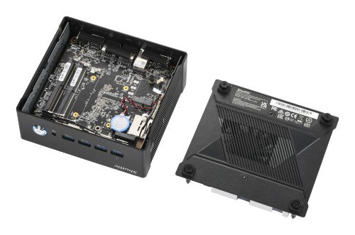 Shuttle Nano PC NT10H5, Intel Core Ultra 5 125H, Intel Arc graphics, 2xHDMI, 2xUSB 4.0 (DP), 2x2.5Gbit LAN, incl. VESA 24/7 permanent operation