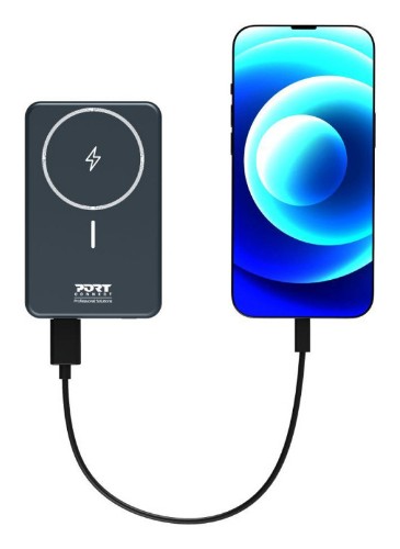 Port Designs 907005 power bank Lithium Polymer (LiPo) 10000 mAh Wireless charging Black